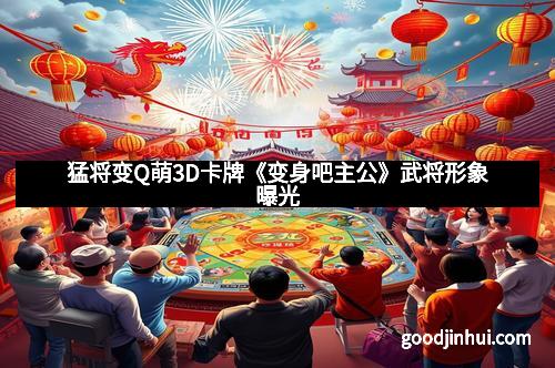 猛将变Q萌3D卡牌《变身吧主公》武将形象曝光